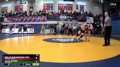 145 lbs Quarterfinal - Olivia Bohde, New Haven vs Akilah Rusunuguko-Taylor, Warren Central