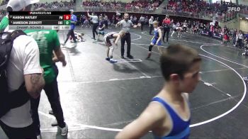 90 lbs Champ. Round 2 - Jameson Zierott, Louisville Wrestling Club vs Kason Hatley, Pierce Warbirds