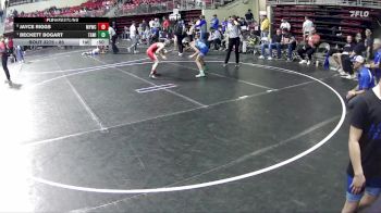 85 lbs Semifinal - Beckett Bogart, Team Agoge Wrestling Inc vs Jayce Riggs, McCook Youth Wrestling Club