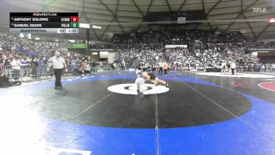 Boys 2A 215 lbs Quarterfinal - Anthony Solorio, Othello vs Samuel Sears, Pullman