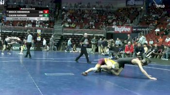 3A-132 lbs Cons. Round 2 - Calvin Rathjen, Ankeny vs Brock Hessenius, LeMars