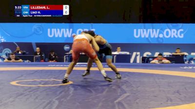 57 kg 1/8 Final - Luke Lilledahl, United States vs Honghang Liao, China