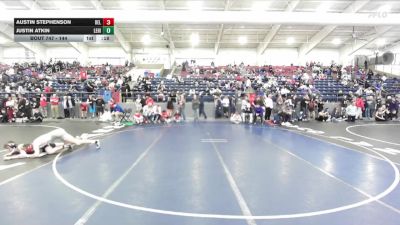 144 lbs Cons. Round 2 - Justin Atkin, Lehi vs Austin Stephenson, Delta