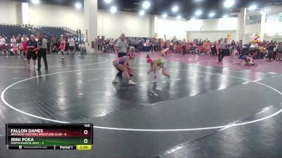 110 lbs Round 1 (8 Team) - Paige Tihen, Team STL Green vs Madelynn Bohnet, Nebraska Marvels