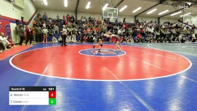 115 lbs Round Of 16 - Angelia Waren, Perry Girls Wrestling Club vs Tate Caves, Owasso Girls HS