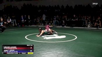 124 lbs 1st Place Match - Leilani Lazaro, Mt. San Antonio College vs Haely Lemus, East Los Angeles College