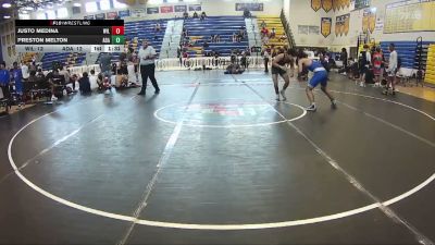 132 lbs Round 4 (8 Team) - Preston Melton, ADale WC vs Justo Medina, Wild Horse Riders