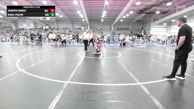 80 lbs Rr Rnd 1 - Joseph Bibro, Mat Warriors PWC vs Paul Volpe, Grit Mat Club Red