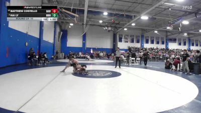 132 lbs Round Of 16 - Matthew Costello, Hanover vs Kai Ly, Minnechaug