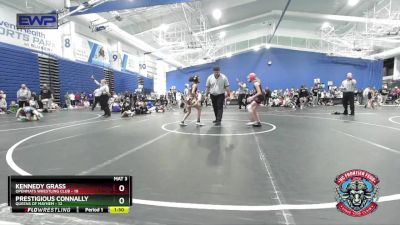 80 lbs Placement (4 Team) - Kennedy Grass, OpenMats Wrestling Club vs Prestigious Connally, Queens Of Mayhem