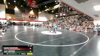 110 lbs Quarterfinal - Cache Thompson, Rocky Mountain Middle School vs Alex Addison, Lovell Middle School