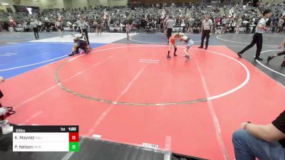 69 lbs Round Of 32 - Kypton Maynez, Fallon Outlaws WC vs Parker Nelson, Patriot Mat Club