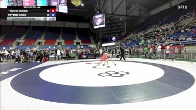 110 lbs Cons. Quarters - Addie Morse, OK vs Payton Gines, UT