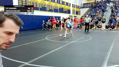 124 lbs Champ. Round 1 - Braylee Ireland, Knoch Hs vs Ivy Sanders, Clearfield Area Hs