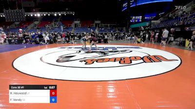 130 lbs Cons 32 #1 - Regan Heywood, UT vs Faith Vondy, CO