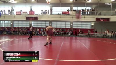 285 lbs Cons. Semi - Edison Guarcas, Rhode Island College vs Mason Sprinkel, Norwich