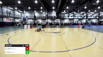 111A lbs Quarterfinal - Michael Morris, Metrowest United vs Nathan Rioux, Avon High School