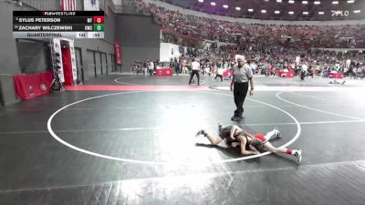 63 lbs Quarterfinal - Sylus Peterson, Medford/Crass Trained vs Zachary Wilczewski, Oregon Wrestling Club