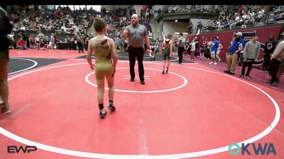 73 lbs Round Of 16 - Nikolas Ortega, Keystone Kids Wrestling Club vs Waylon Ward, Warner Eagles Youth Wrestling