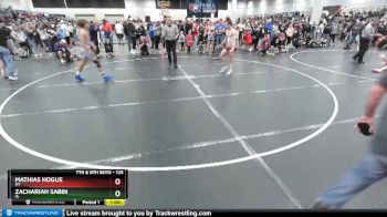 125 lbs Champ. Round 1 - Mathias Hogue, MT vs Zachariah Sabin, IA