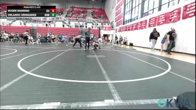 58 lbs Semifinal - RUGER MANNING, SEO Wrestling Club vs Orlando Hernandez, ARDMORE TAKEDOWN CLUB