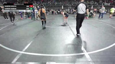 95 lbs Quarterfinal - Harper Booth, Cherokee vs Aarohi Kumar, Somerville