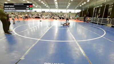 52 lbs Rr Rnd 1 - Wyatt Wolf, Indiana Outlaws Green vs Kaid McMath, Team Barracuda Elem