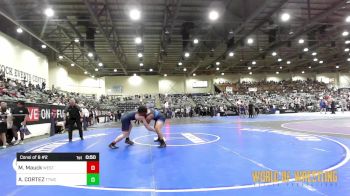 220 lbs Consi Of 8 #2 - Mishael Mauck, Westview vs ANGELO CORTEZ, Tulare Titans Wrestling Club