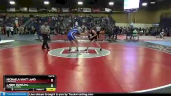 127 lbs Cons. Round 2 - Michaela Van`t Land, Coronado vs Gabby Dowling, Pueblo Central