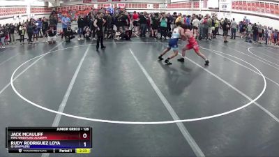 126 lbs Cons. Semi - Jack McAuliff, MWC Wrestling Academy vs Rudy Rodriguez Loya, GI Grapplers