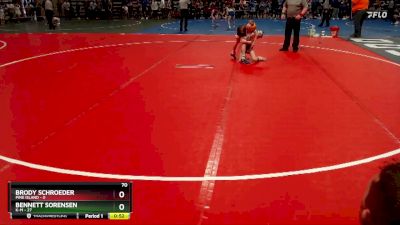 70 lbs Placement (4 Team) - Brody Schroeder, Pine Island vs Bennett Sorensen, K-M