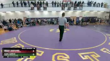 98 lbs 1st Place Match - Kade Garcia, Worland Middle School vs Brody Shephard, Shoshoni Junior High School