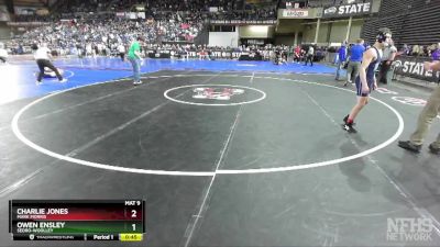 2A 120 lbs Cons. Round 2 - Charlie Jones, Mark Morris vs Owen Ensley, Sedro-Woolley