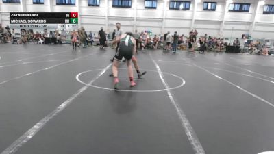 140 lbs Round 3 - Michael Sowards, Wv Wild vs Zayn Ledford, Ohio Gold