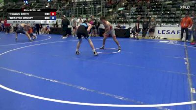 157 lbs 1st Place Match - Teague Smith, BTWC vs Braxton Winkey, Moen