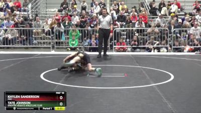 64 lbs Semifinal - Khylen Sanderson, MAC vs Tate Johnson, Greater Heights Wrestling Club