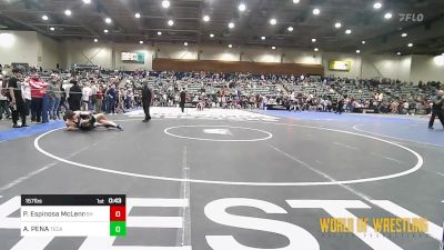 157 lbs Consi Of 16 #1 - Paolo Espinosa McLennan, Sherwood High School vs ANDREW PENA, Temescal Canyon