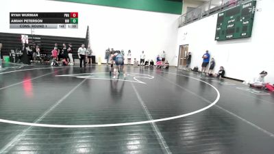 120 lbs Cons. Round 1 - Ryah Wurman, Purler Wrestling Academy vs Amiah Peterson, Mo West