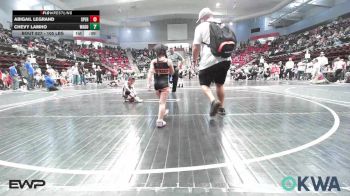 49 lbs Rr Rnd 3 - Lenora Goodfox, Pawhuska Elks Takedown vs Cassadee Sloan, Morrison Takedown Club