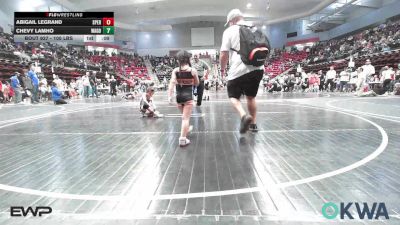 49 lbs Rr Rnd 3 - Lenora Goodfox, Pawhuska Elks Takedown vs Cassadee Sloan, Morrison Takedown Club