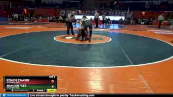 2 lbs Champ. Round 1 - Stamos Tsakiris, Deerfield (H.S.) vs Brayden Peet, Sycamore (hs)
