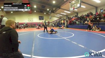 70 lbs Consi Of 4 - Cord Cox, Salina Wrestling Club vs Brennan Williams, Victory Youth Wrestling