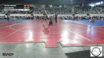 130 lbs Consolation - Peyton Vasquez, Claremore Wrestling Club vs Layla Brown, Standfast