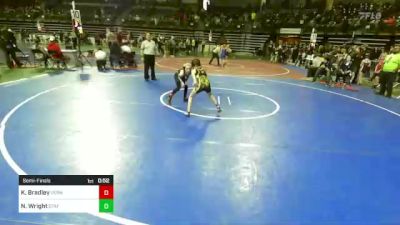 70 lbs Semifinal - Kyra Bradley, Vernon Vikings Girls vs Noelle Wright, Stafford