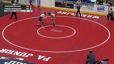 132 lbs Consi Of 32 #1 - Johnathan Williams, Tunkhannock vs Camden Smithbower, Penn Cambria