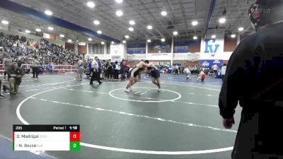 285 lbs Champ. Round 3 - Nathan Boyce, St. John Bosco vs Oskar Madrigal, Servite