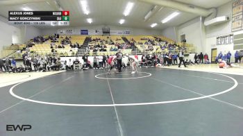 135 lbs Semifinal - Alexus Jones, Mcloud HS Girls vs Macy Gorczynski, Salina