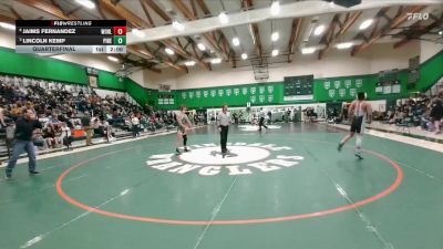 138 lbs Quarterfinal - Lincoln Kemp, Pinedale vs Jaims Fernandez, Worland