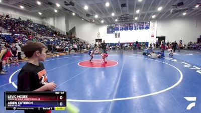 87 lbs Round 2 - Levic McGee, Touch Of Gold Wrestling Club vs Aiden Cothron, Douglas WC