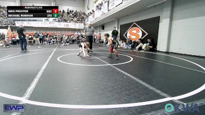 70 lbs Consi Of 8 #2 - Niko Proctor, Henryetta Knights Wrestling Club vs Michael Robison, Sperry Wrestling Club